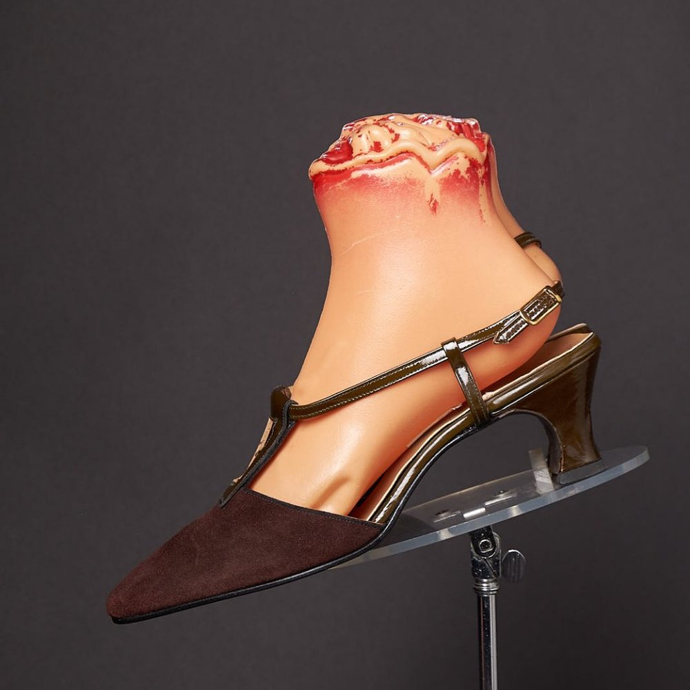 1970s Ro-Man Mod Suede Slingback Heels - Picture 7 of 7